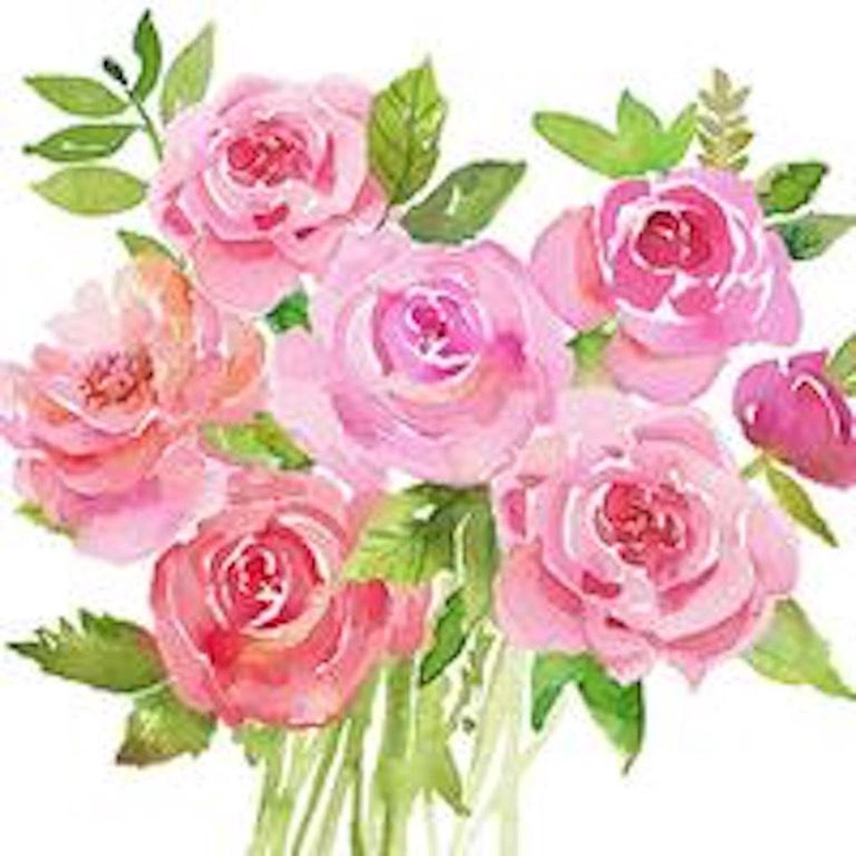 Papieren Servetten - Bloemen - Rozen - 40 grote servetten