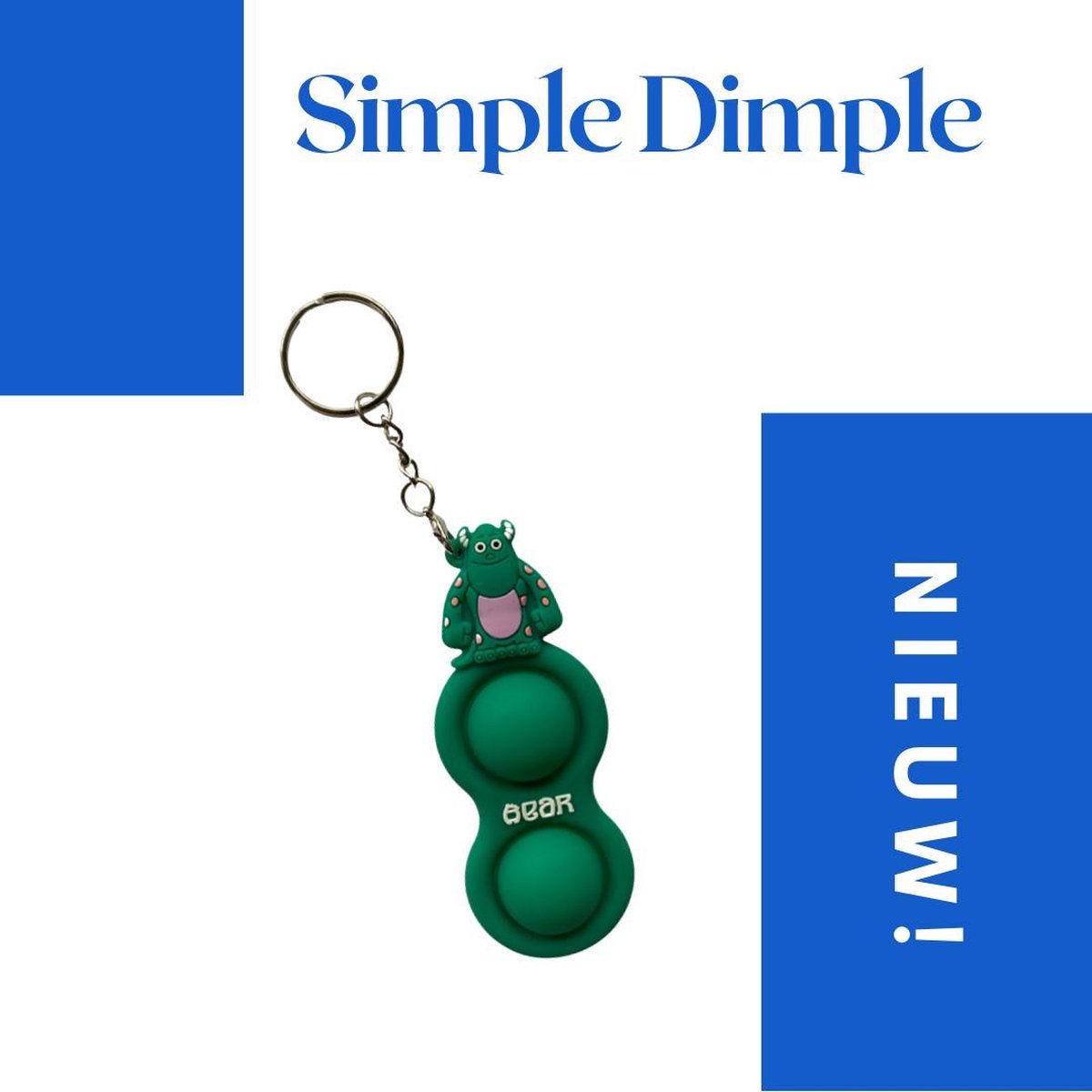 Simple Dimple sleutelhanger - Fidget toys - Simple dimple - Monsters