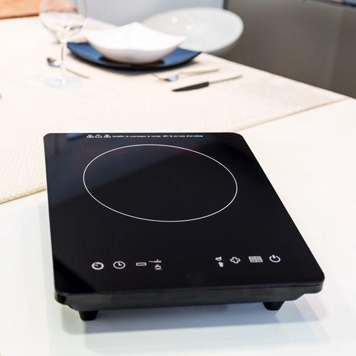 Inductie Kookplaat Cecomix Full Crystal 8001 - 2000W Zwart