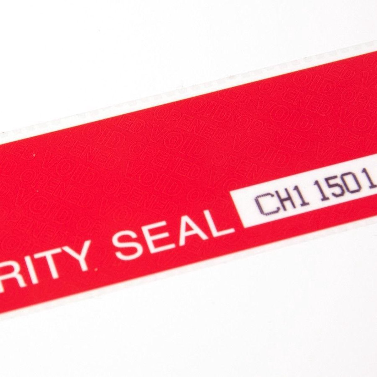 Veiligheidslabel 48 x 150 mm Total Transfer rood - 333 label per rol