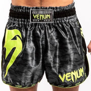Venum Kickboksbroek Giant Muay Thai Zwart/Geel Medium