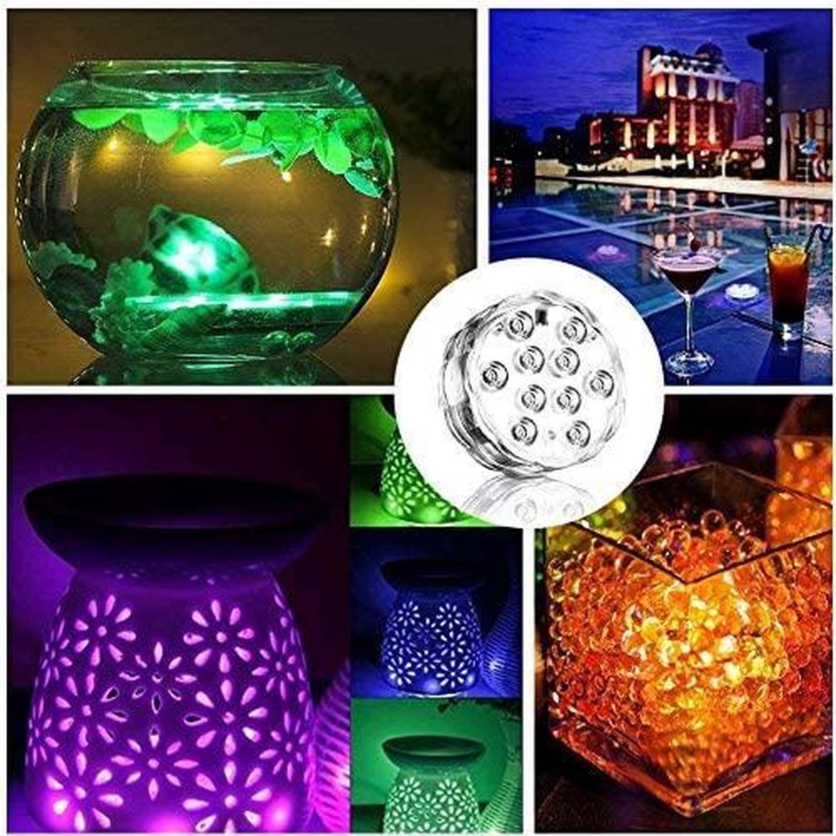 Relaxwonen - Zwembadverlichting - jacuzziverlichting - vijververlichting - uniek - trend 2021 - 15 kleuren - 2 lampen