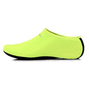 Yoogan 2 paren Unisex outdoor anti slip strand sokken voor zwemmen duiken Snorkelen  schoenmaat: L (37-38) (fluorescerend groen)