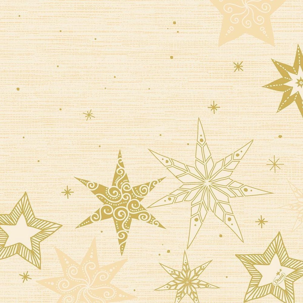 Duni Servetten Star Stories Air-laid 40 Cm Crème 12 Stuks