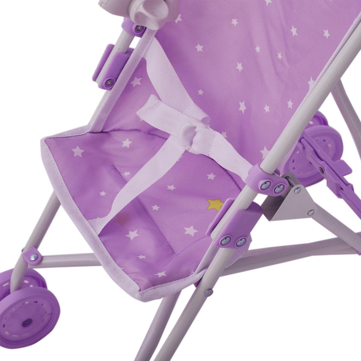 Olivia's Little World klassieke Paars Kinderpoppenwagen voor poppen van 40 cm OL-00005