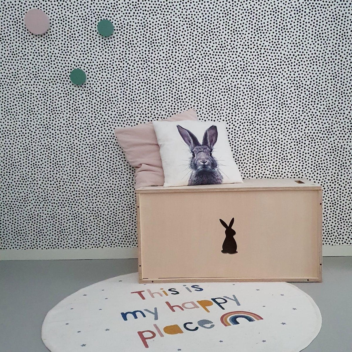 Houten Speelgoedkist met houten deksel
