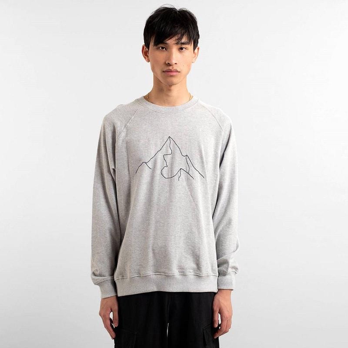 Dedicated Sweatshirt Malmoe Mountain Grey Melange