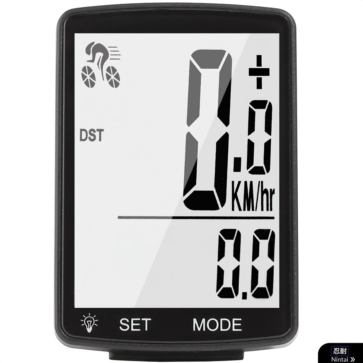 Fietscomputer draadloos waterdicht - Kilometerteller fiets - Fietscomputer GPS - Fietsnavigatie Zwart - Nintai®