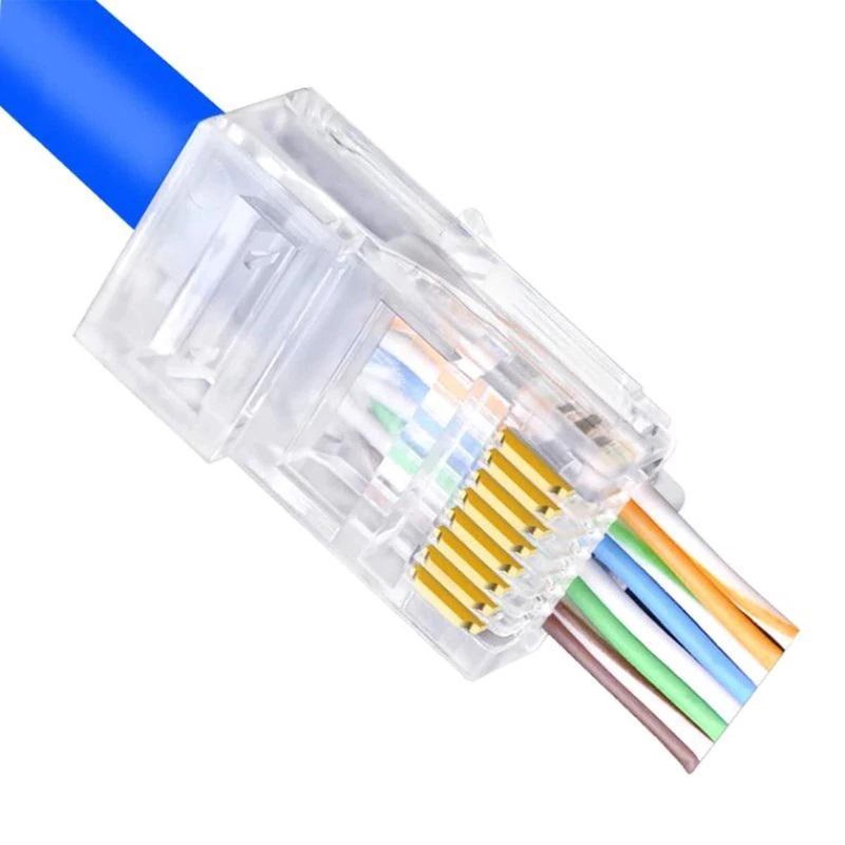 RJ45 Stekkers met doorsteek - 10 stuks
