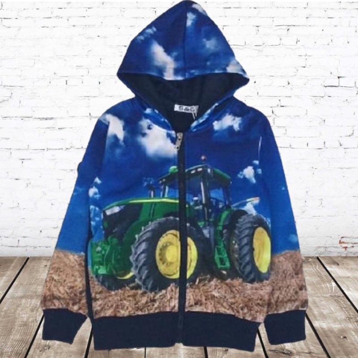 S&C Vest met groene trekker h096 - 86/92