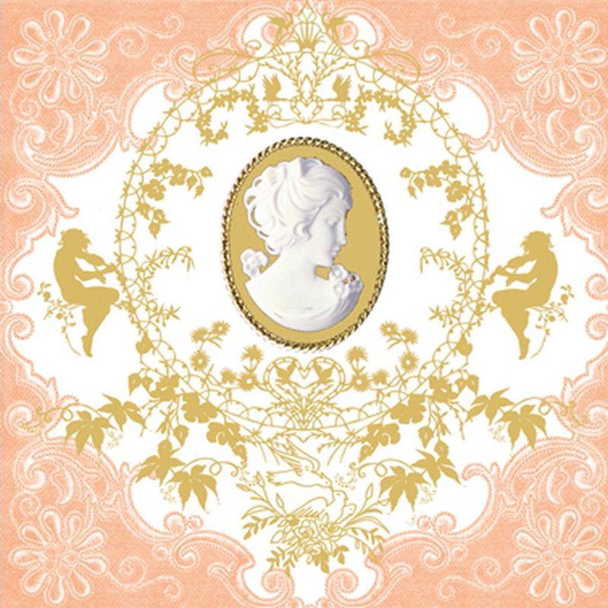 PpD servetten Cameo apricot 33 x 33