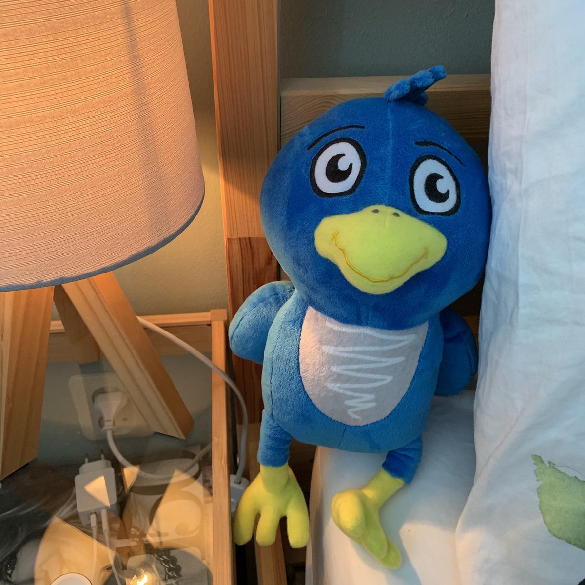 Huggybird Knuffel - Zacht materiaal - geschikt vanaf 0 jaar - 22cm