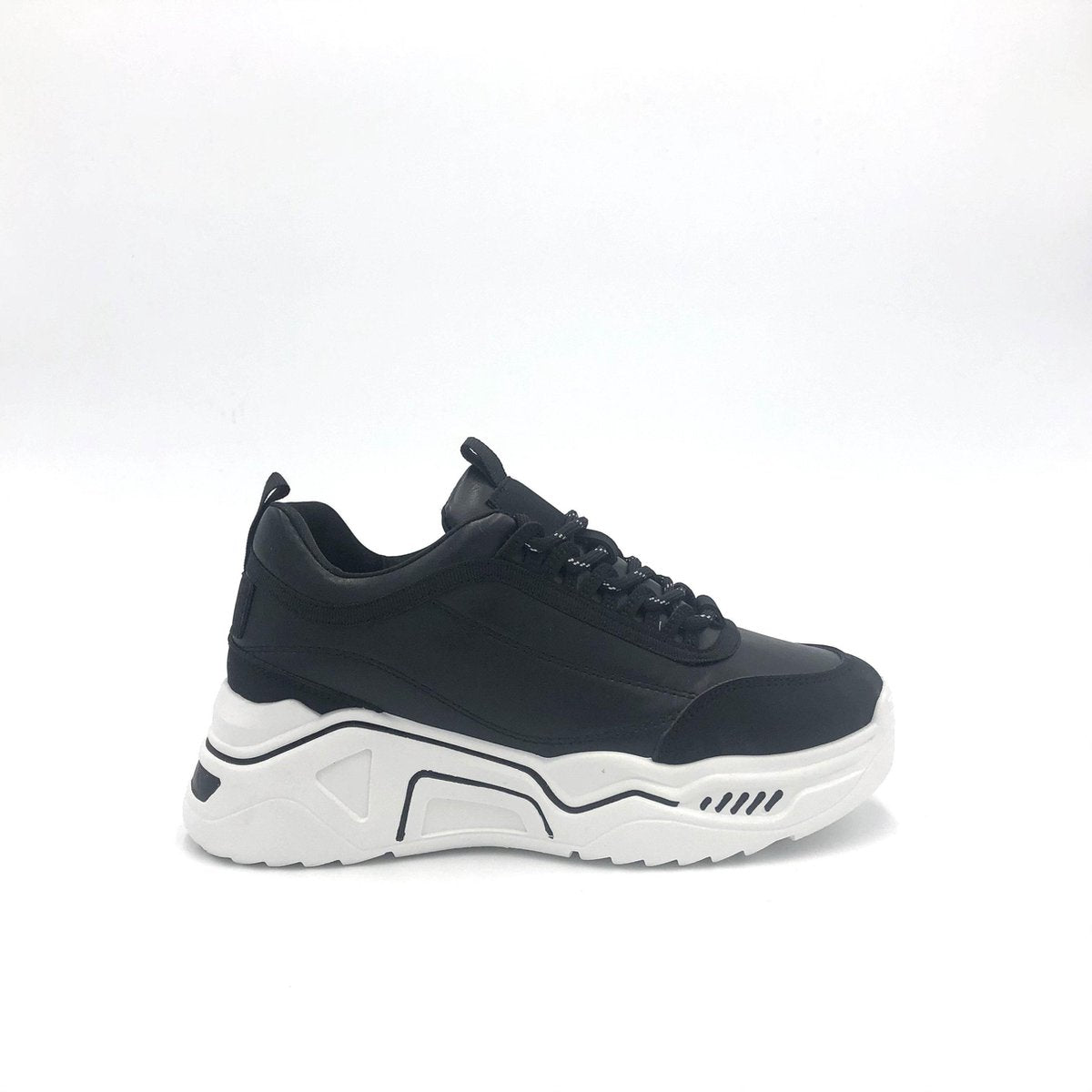 SNEAKER NEW YORK - Maat 39 - Lage sneaker - Zwart - Sportief - Casual