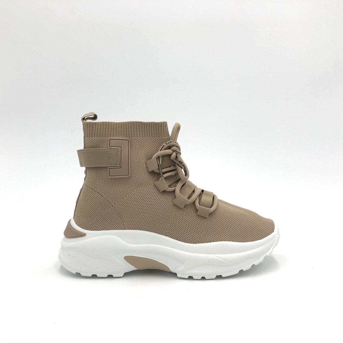 SNEAKER BEAU BEIGE - Maat 39 - Hoge sneaker - Beige