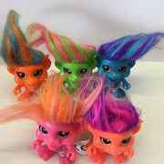 5x kleine trollen van de Trollenset figuurtjes (Trolls 5 cm)