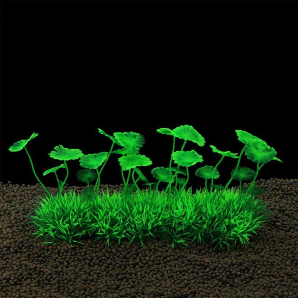Dierplezier - Aquarium decoratie - Koraal – Kunstplant groen Aquarium - Planten voor aquarium - Mooie plantendecoratie –Plantenbundel - Aquariumdecoratie 20cm x 10cm - Aquariumversiering - Benodigdheden aquarium