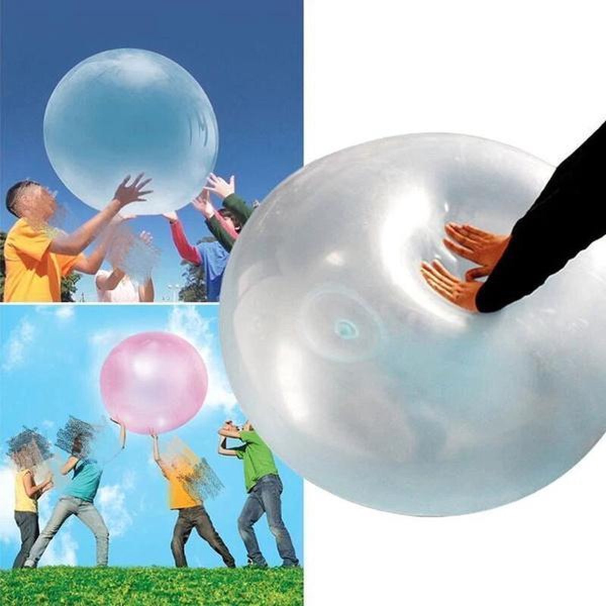 jelly bubble balloon | Roze | bubble ball ballon | 80CM | jelly Balloon | TIK TOK trending| waterspelletjes | buitenspelen