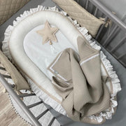 Dolly Babynestje Ruches Beige/Wit