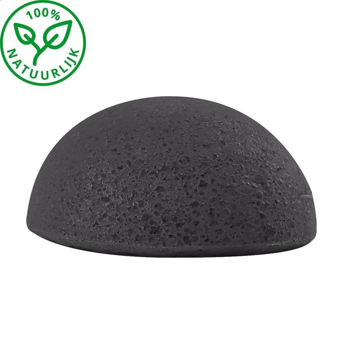Konjac Spons Houtskool - Badspons en Douchespons - 100% Natuurlijk - Reinigen En Exfoliëren - Zorgt Voor Een Gezonde Gezichtshuid