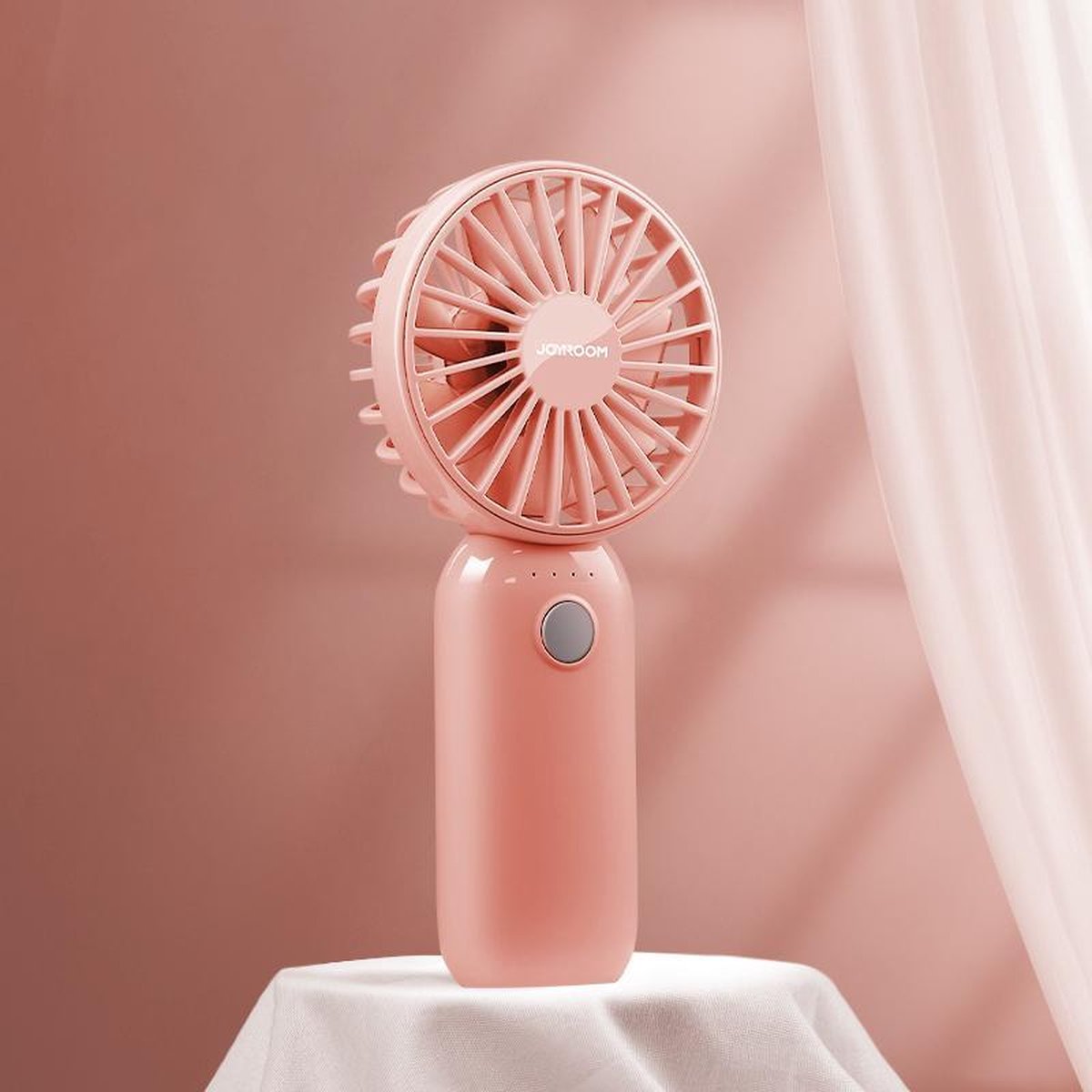 Draagbare Mini Ventilator - USB Oplaadbaar 5000 mAh Batterij - 3 Snelheden - Draagbaar Kleine Tafelventilator - Mobiele Tafel Fan - Bureau Luchtkoeler Airco - Hand Waaier Lucht Koeler - Aircooler - Air Cooler - Hand ventilator