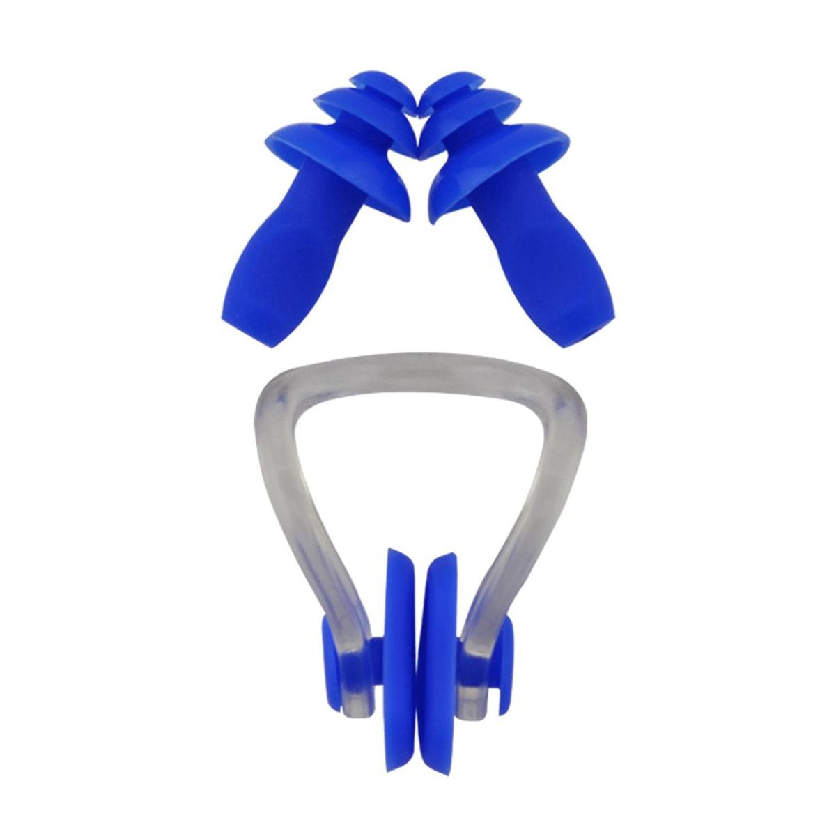 Neusclip voor zwemmen + gratis oordoppen - blauw