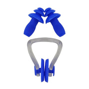 Neusclip voor zwemmen + gratis oordoppen - blauw