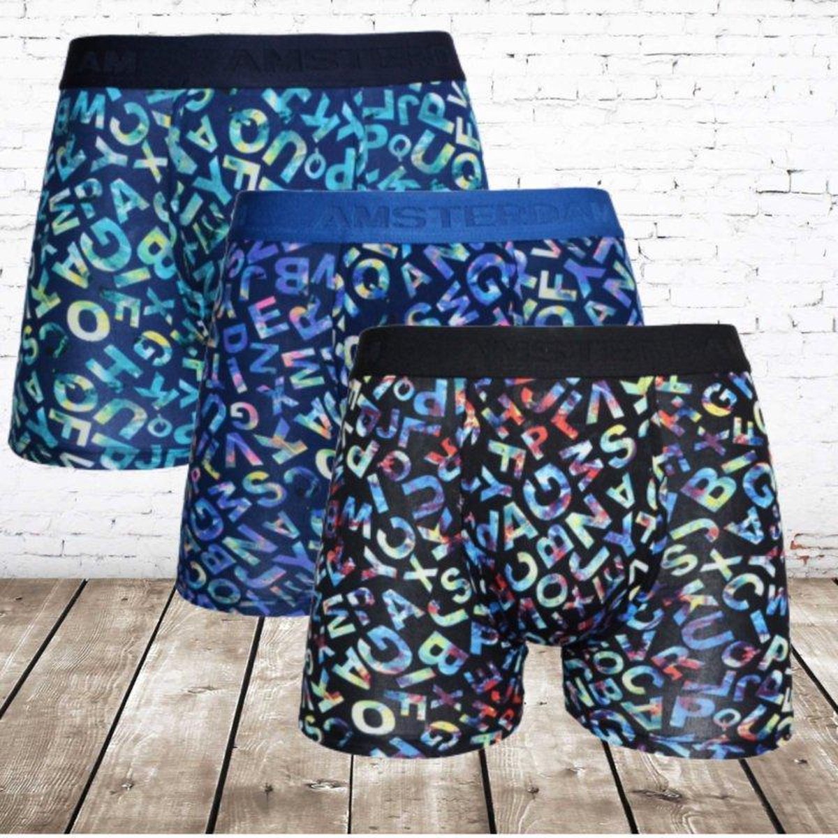 Boxershort heren Grand man letter 3-pak - XXL