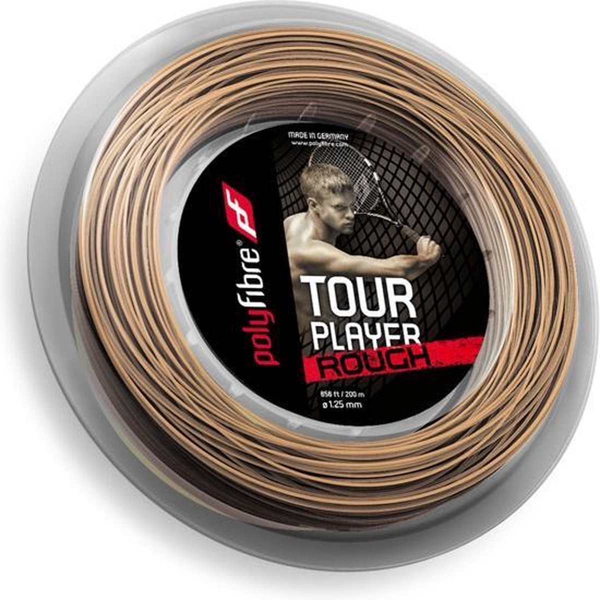 Polyfibre Tour Player Rough 1.25 tennissnaar 200 m