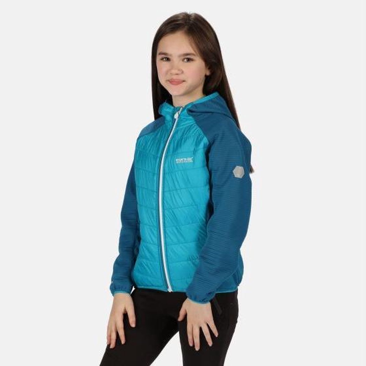 Kielder IV Lichtgewichte Hybrid wandeljas van Regatta met capuchon voor Kinderen
