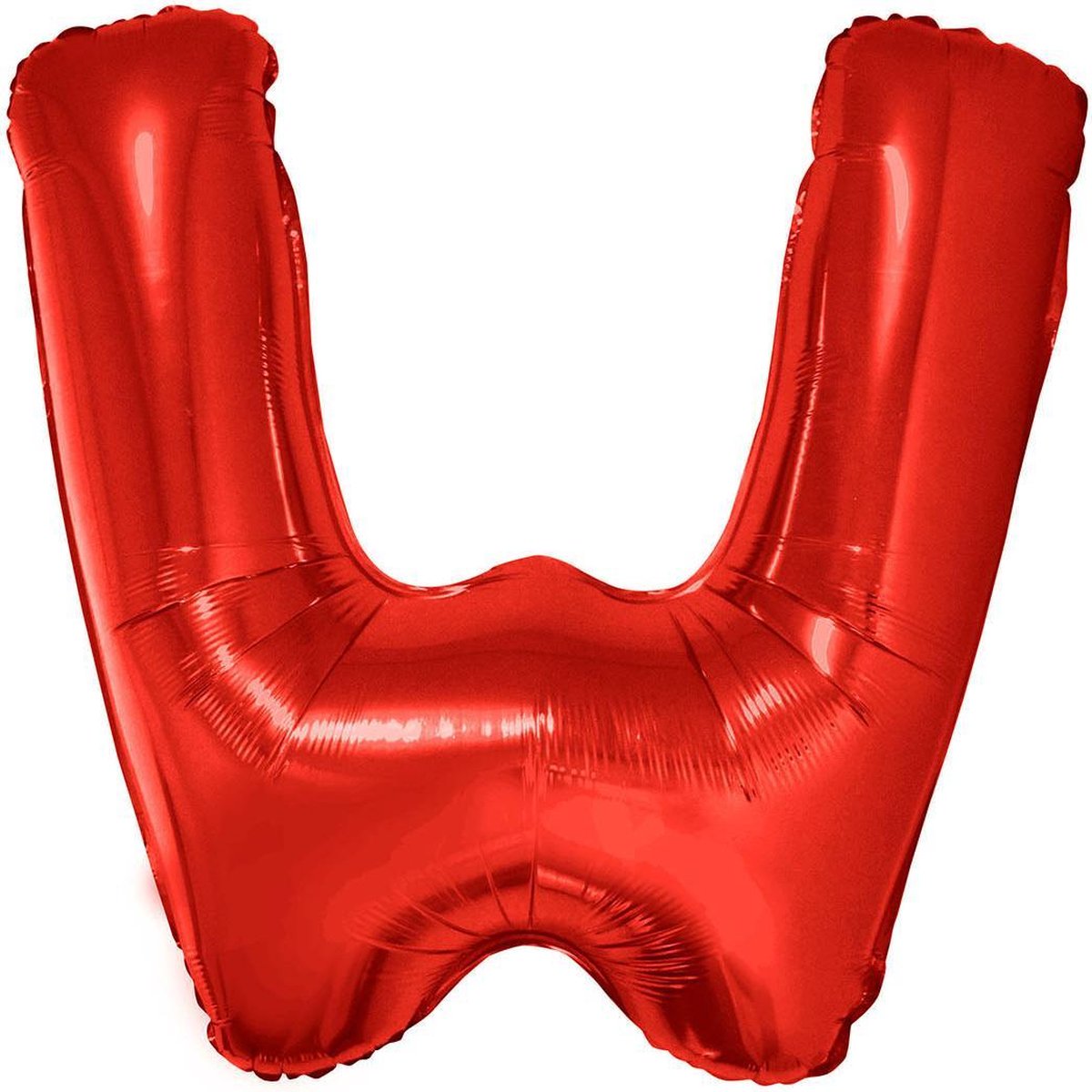 Grote folie ballon letter W Rood