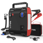 Utrai – 7-in-1 Jumpstarter – Starthulp – Met luchtcompressor – Acculader – Inclusief startkabels – Powerbank