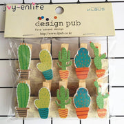 Kleine mini wasknijpertjes Cactus - 10 stuks