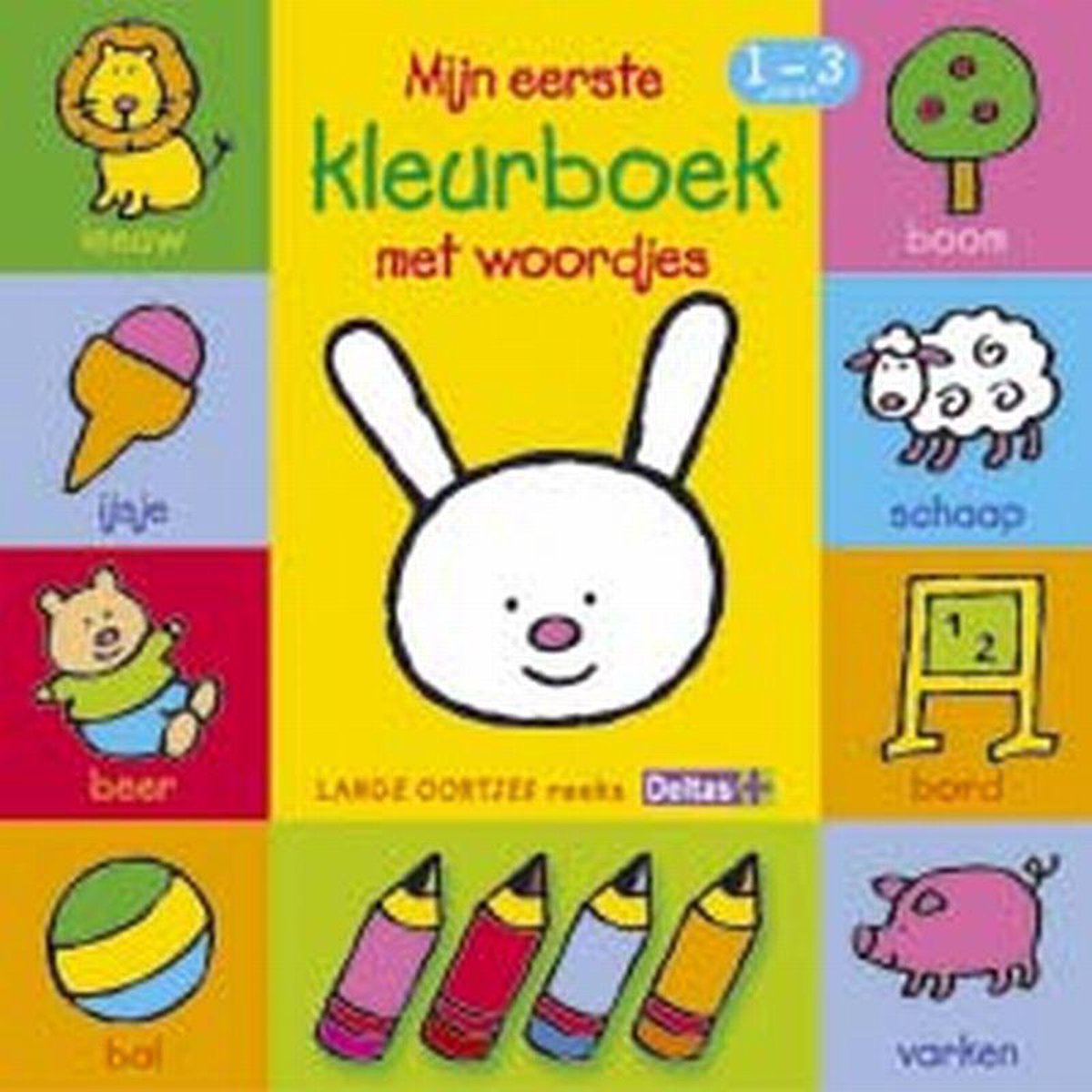 Deltas Kleurboek Woordjes Junior 16 Cm Papier Geel