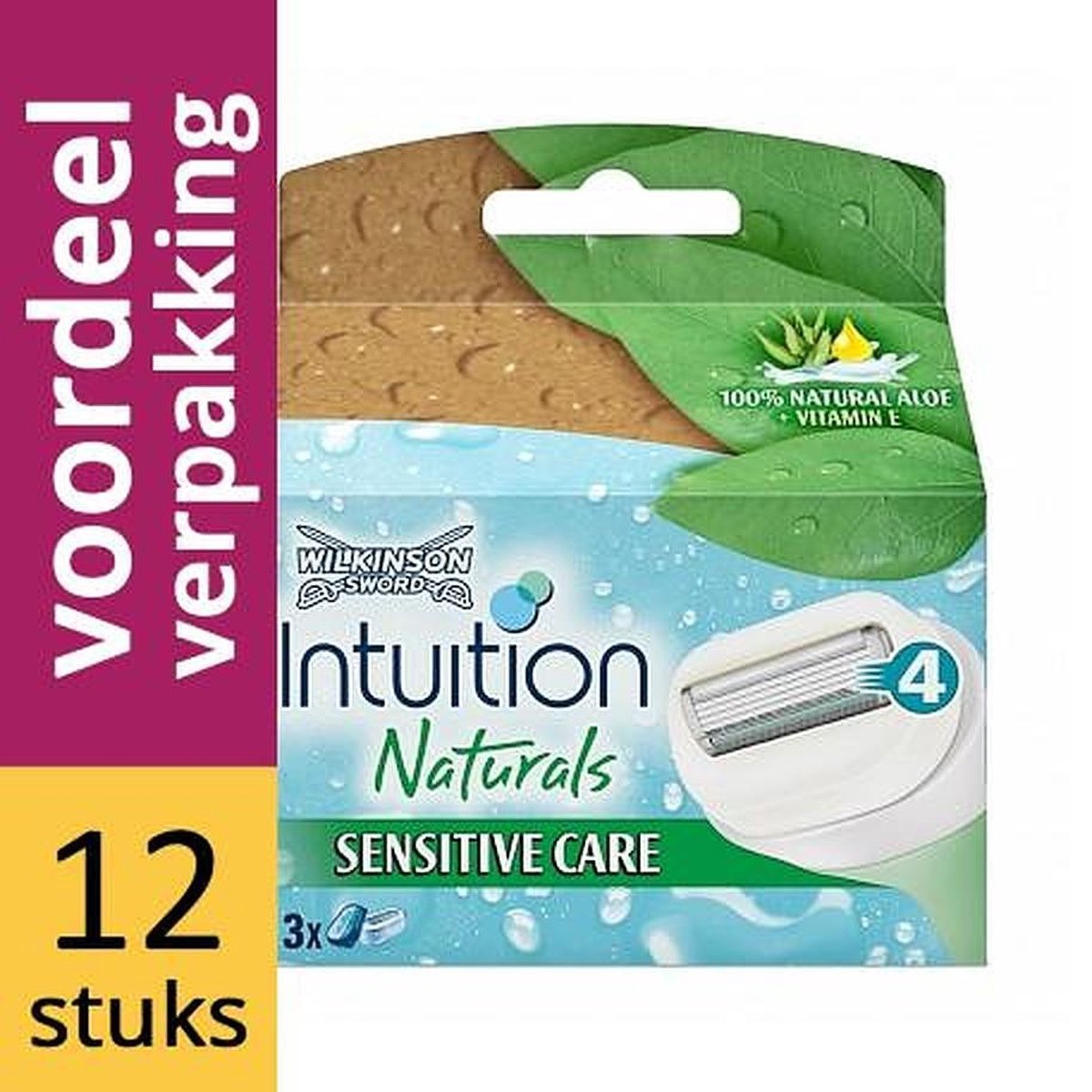 Wilkinson Sword Intuition Naturals Women Scheermesjes Voordeelverpakking
