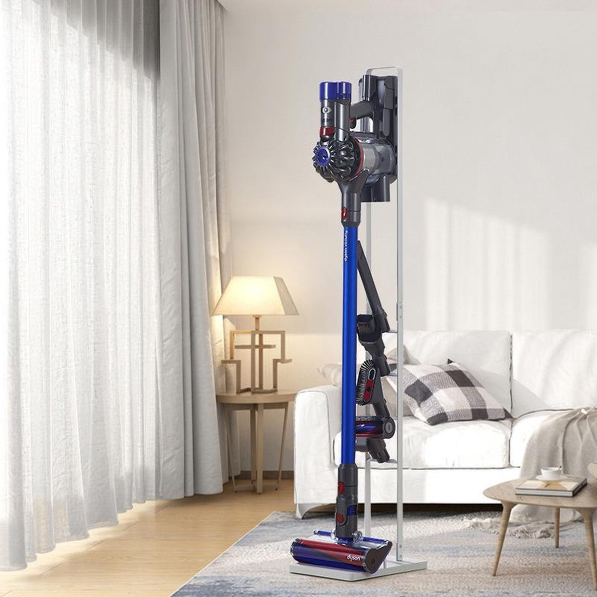 TDR - Stofzuiger Opbergrek - Dyson V6 V7 V8 V10 V11-wit