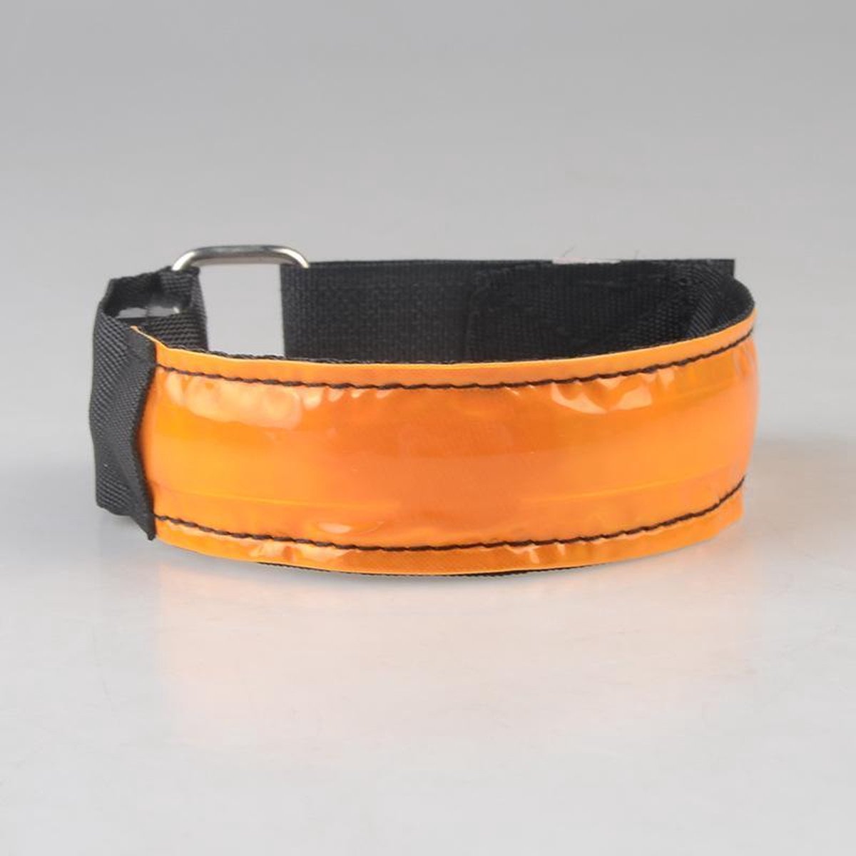 XL - 32cm - LED Hardloop Armband - Fiets - Outdoor Sport Armband - Reflecterende Hardloop Verlichting - ORANJE