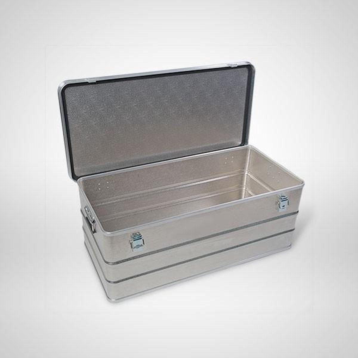 Wildbak met deksel - Opbergbox aluminium - Transportbak – Opbergbox – Aluminium bak - 95 x 44 x 35 cm