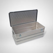 Wildbak met deksel - Opbergbox aluminium - Transportbak – Opbergbox – Aluminium bak - 95 x 44 x 35 cm
