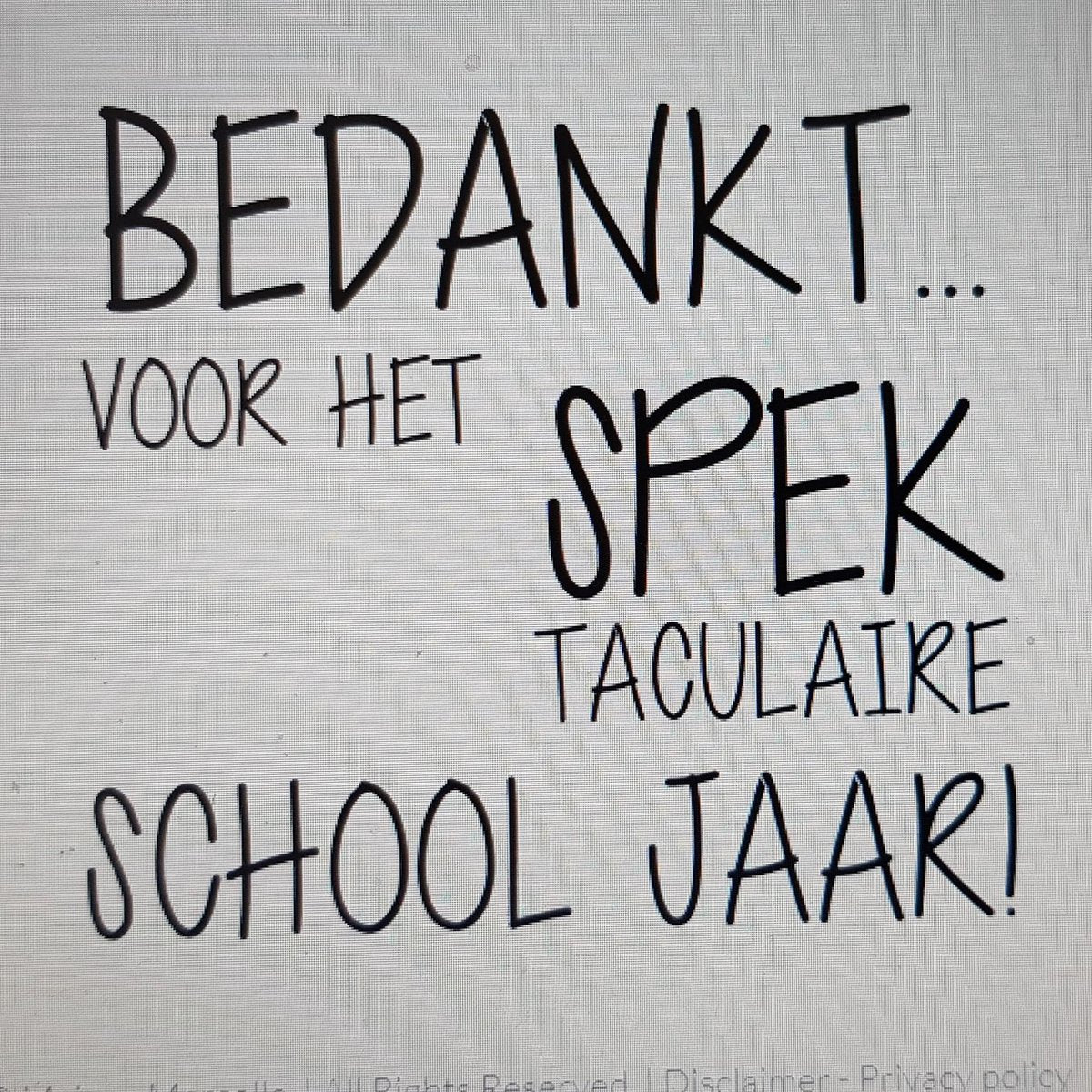 4 stuks sticker cadeau juf tekst snoep pot spek | Bedankt voor het spectaculaire school jaar |  bedanken juffen juffendag meester meesterdag  afscheid einde jaar schooljaar groep klas set  Juffendag cadeau  Einde schooljaar   juf