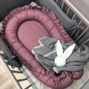 Babynestje Ruches Linnen Mauve Dolly