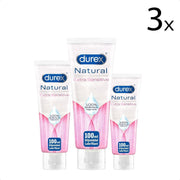 Durex Glijmiddel Natural - Extra Sensitive  - 100% natuurlijk - 100ml x3
