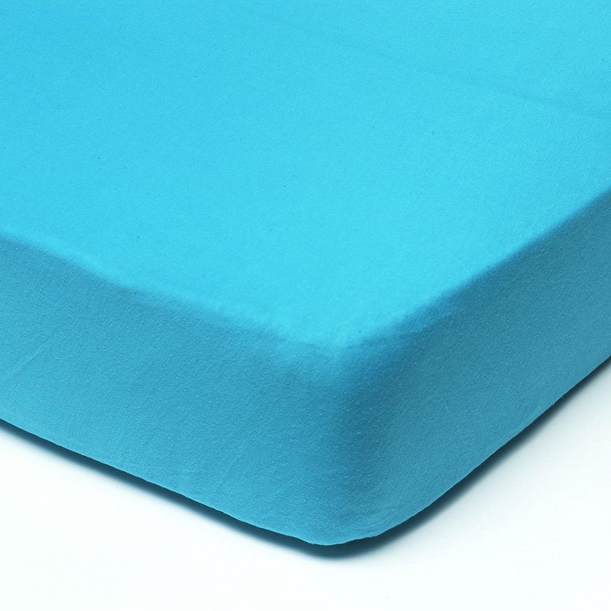Babsana Hoeslaken Jersey 40x80 cm - Aqua