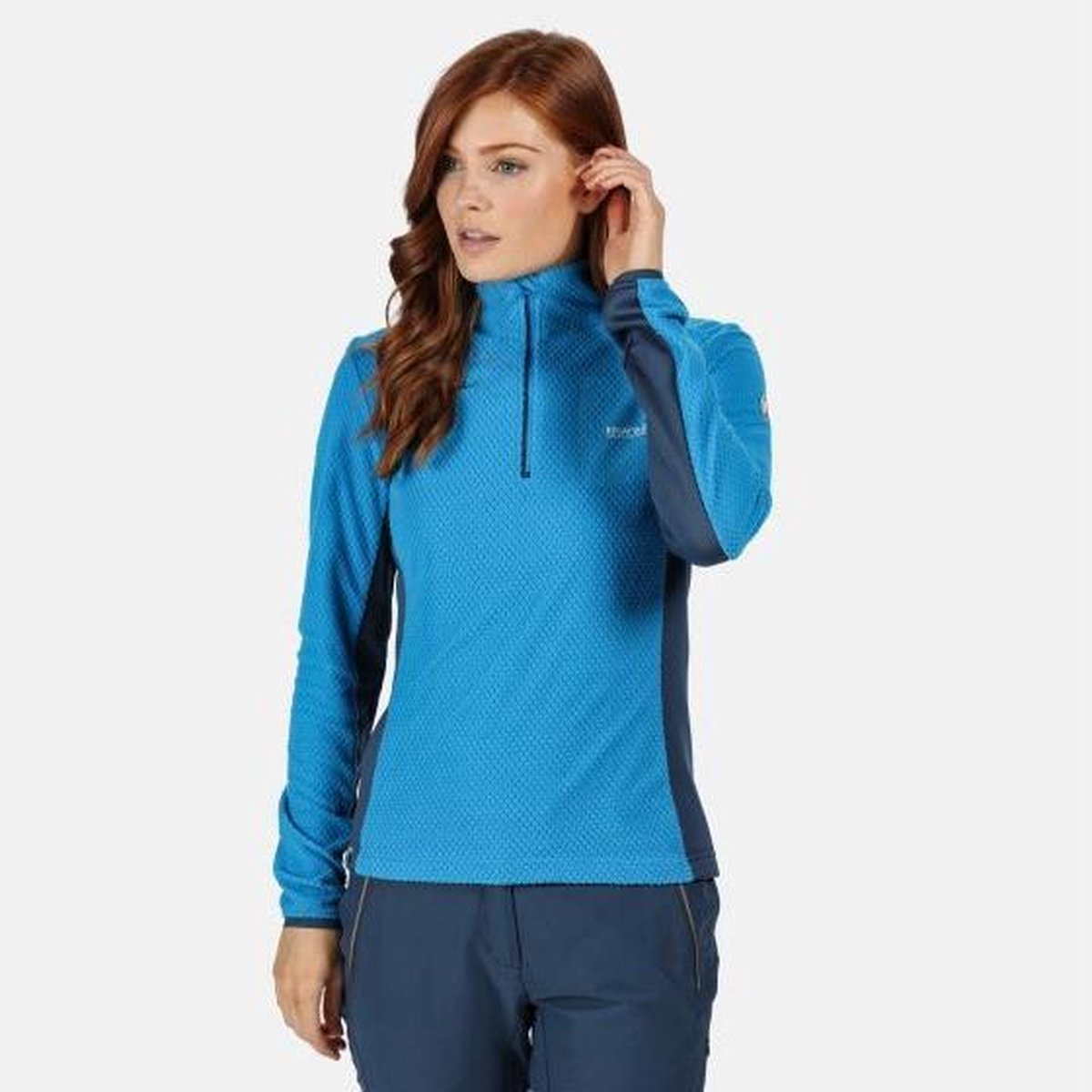 Regatta - Women's Highton Lightweight Half Zip Honeycomb Fleece - Outdoortrui - Vrouwen - Maat 34 - Blauw