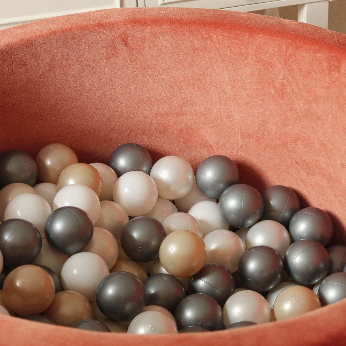 Soft Velvet Ballenbad Rust Moje • Rond 40 x 90 cm • Inclusief 300 Balletjes