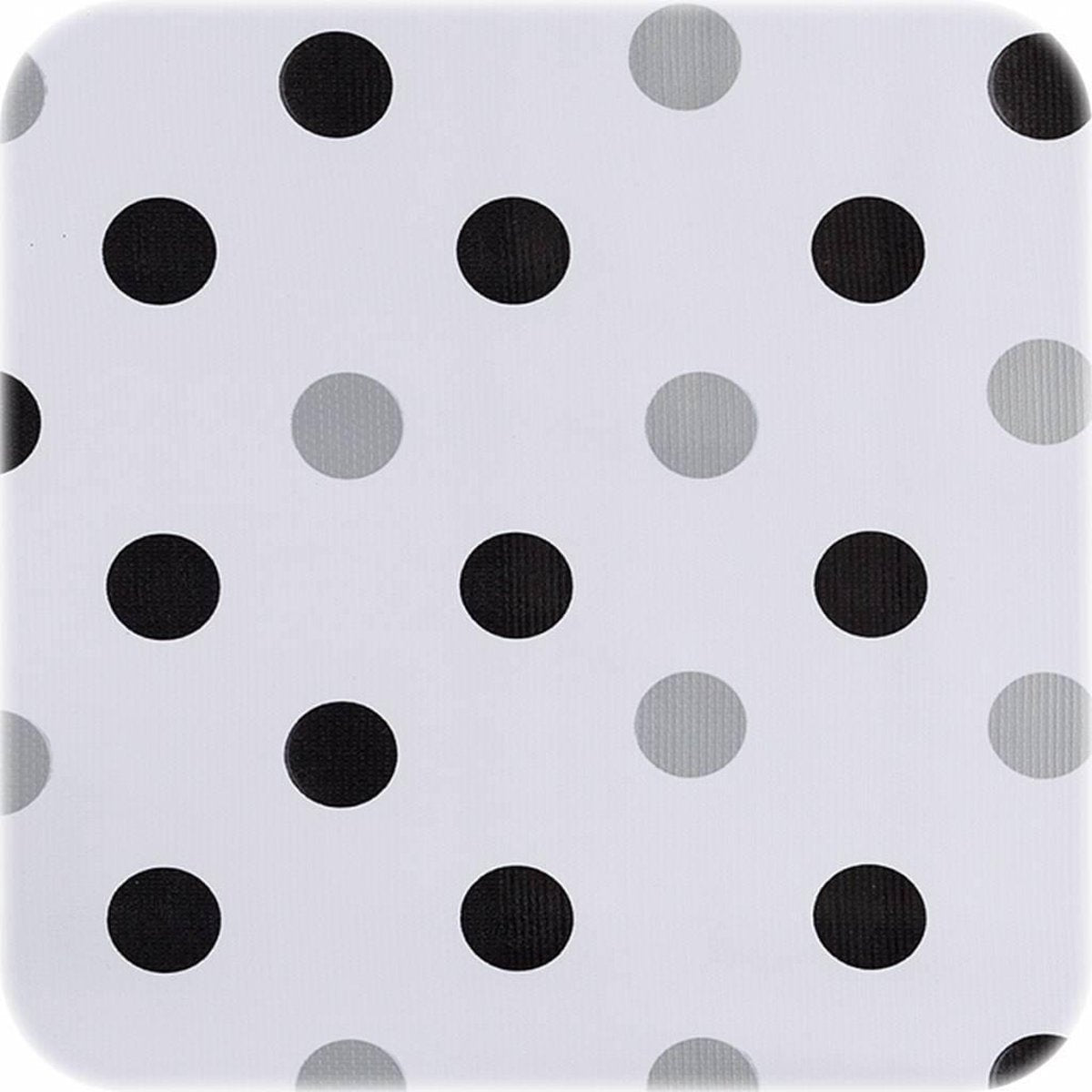 MixMamas Tafelzeil Confetti - 120 x 180 cm - Zwart/Zilver