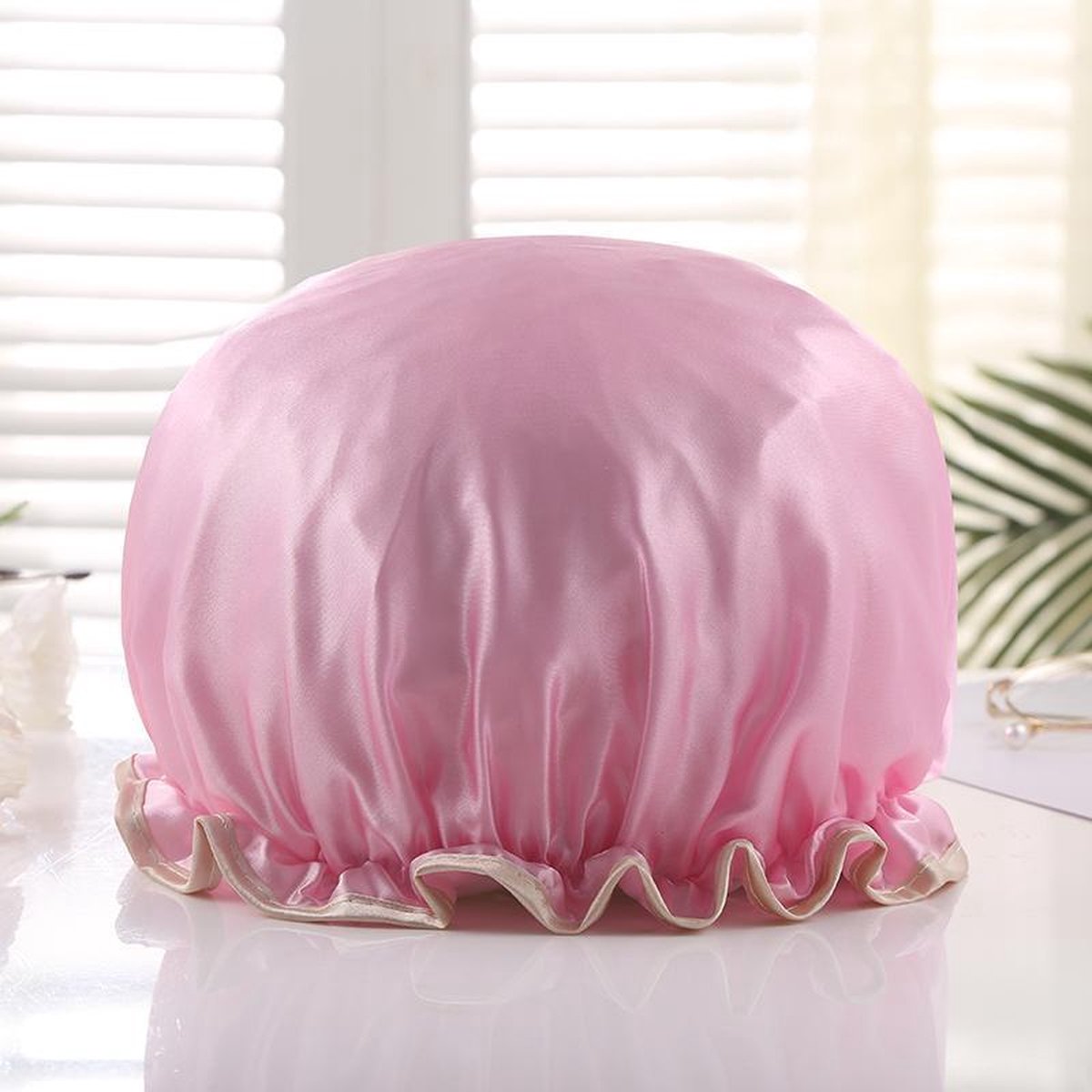 Afabs® Douchemuts / Shower cap / Douchekapje / Douchecap - Pastel roze