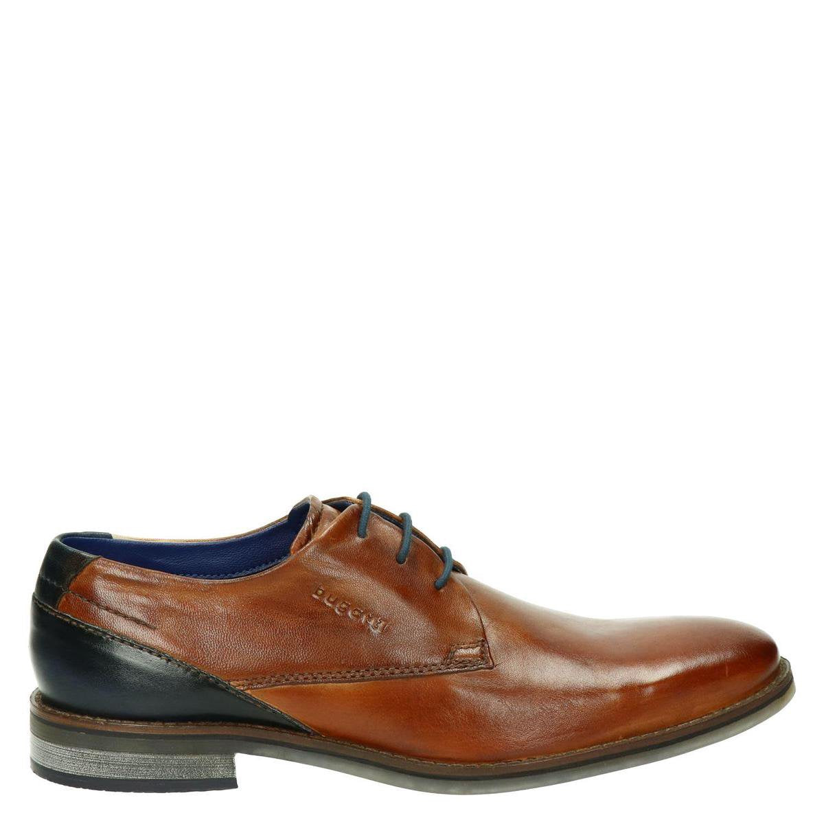 Bugatti heren veterschoen - Cognac - Maat 45