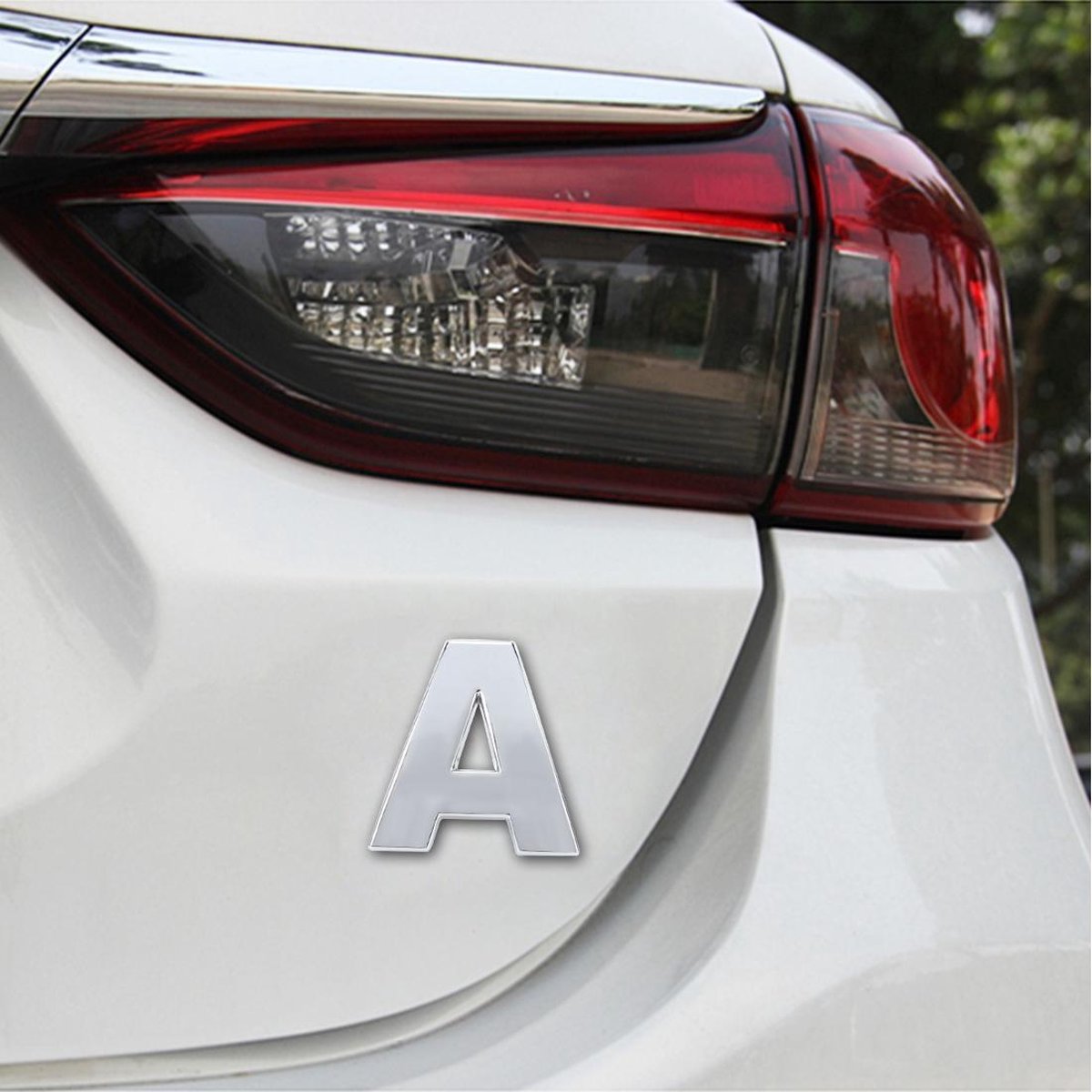 Auto Voertuig Badge Embleem 3D Engels Brief A zelfklevende Sticker Decal