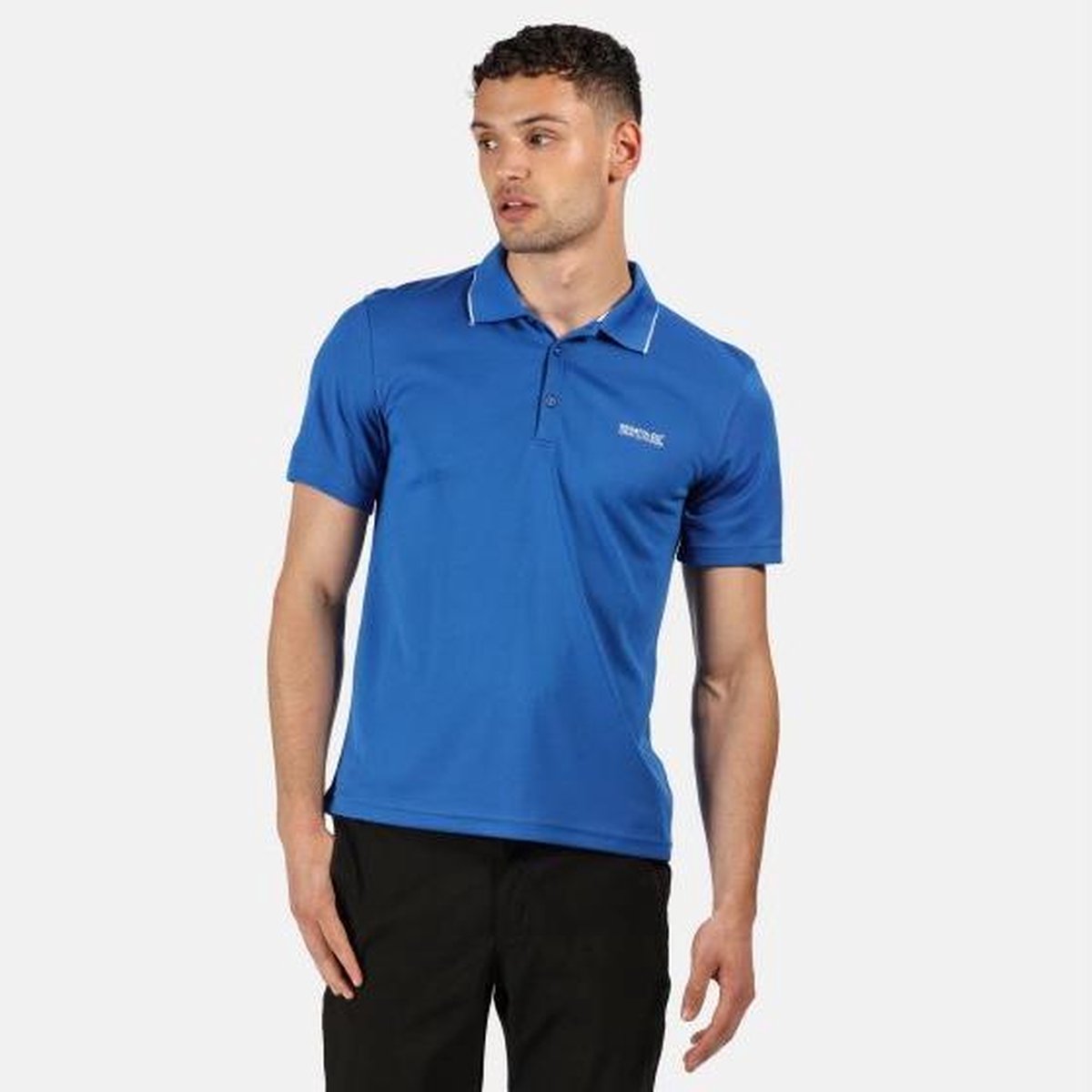 Mannen Maverick V actief Poloshirt Outdoorshirt blauw
