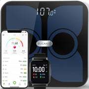 Professionele bluetooth personenweegschaal lichaamsanalyse -Slimme weegschaal met app -Weegschaal personenweegschaal - Onbeperkt Gebruikers -Analoge weegschaal -Smart weegschaal -Weegschaal met lichaamsanalyse -Vetpercentage meter - Lifewise - 180 kg